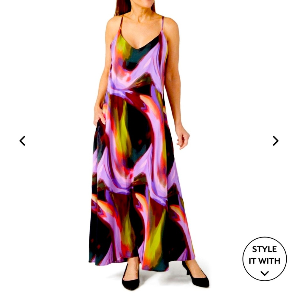NICOLE MILLER silk maxi